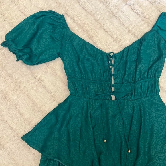 Here Comes The Sun | Emerald/Teal Romper - Picture 2 of 6